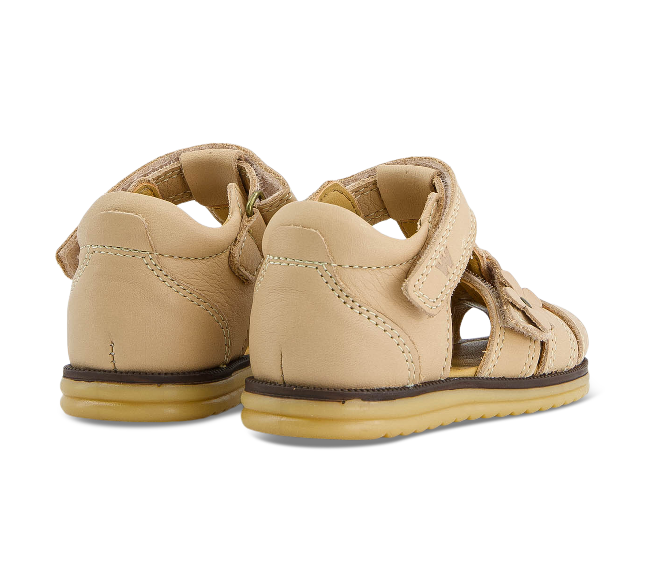 Wheat Sandal Closed Toe Sky Flower