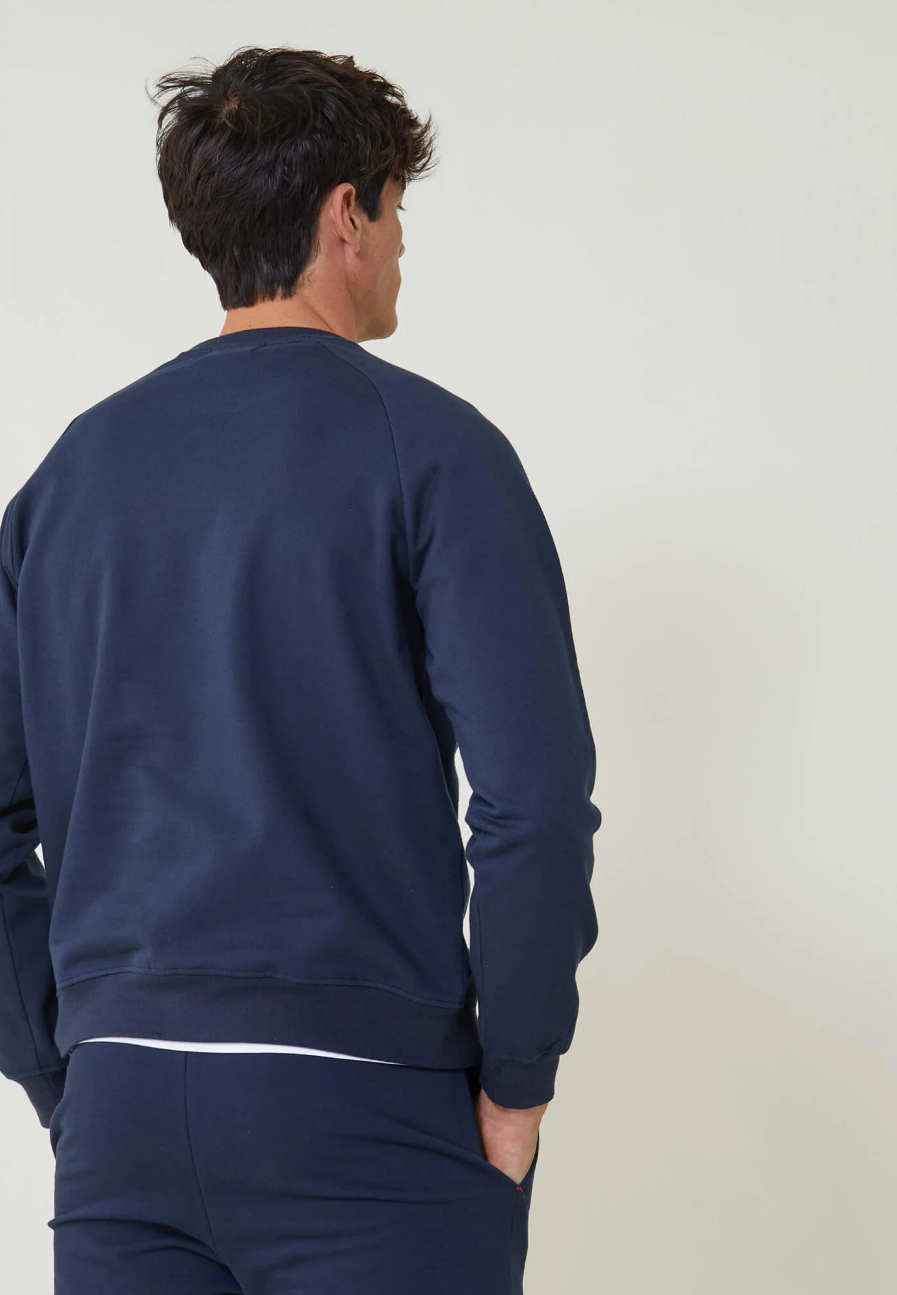 Sweat-shirt en molleton gratté-Cheikh Marine