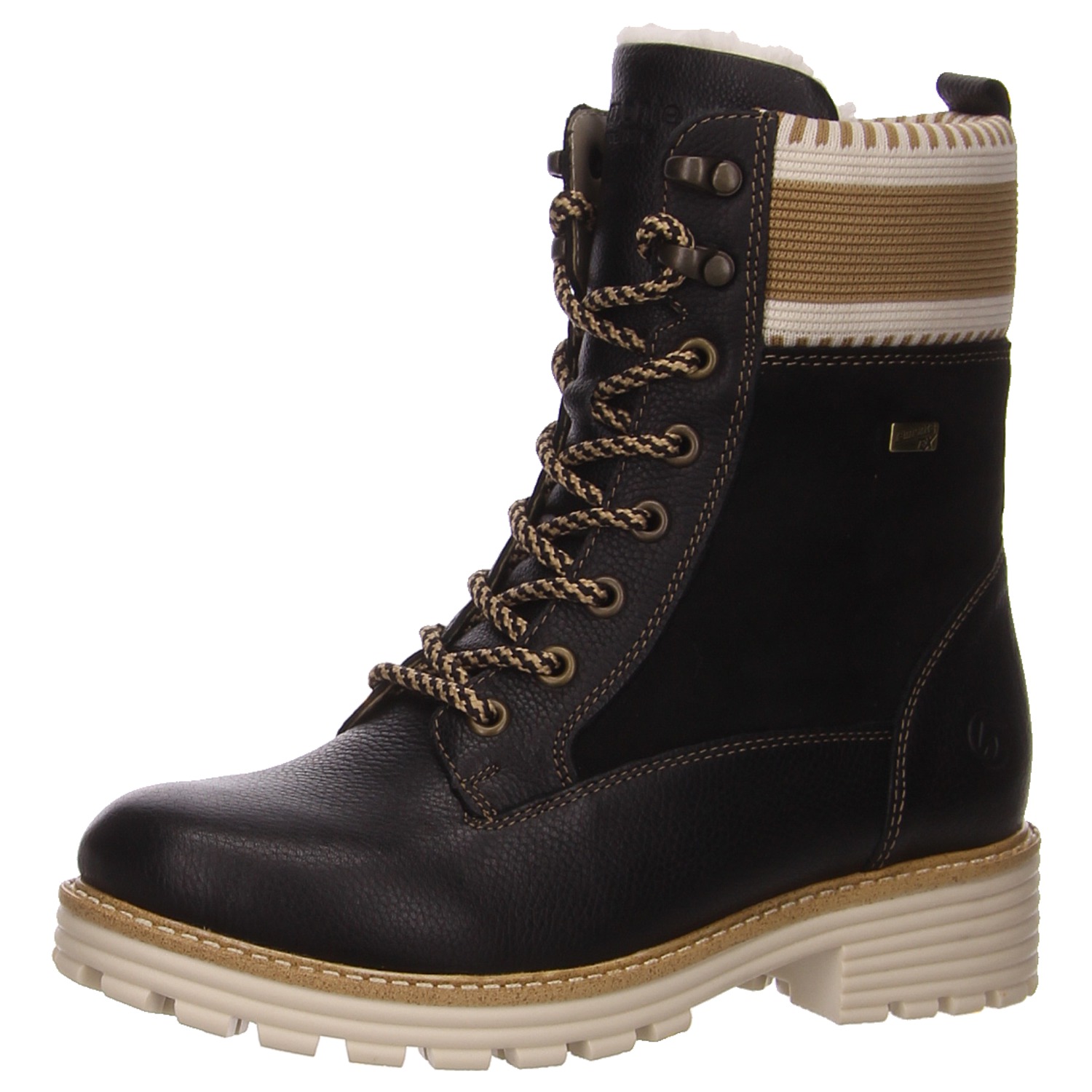 Remonte Schnürstiefel schwarz schwarz