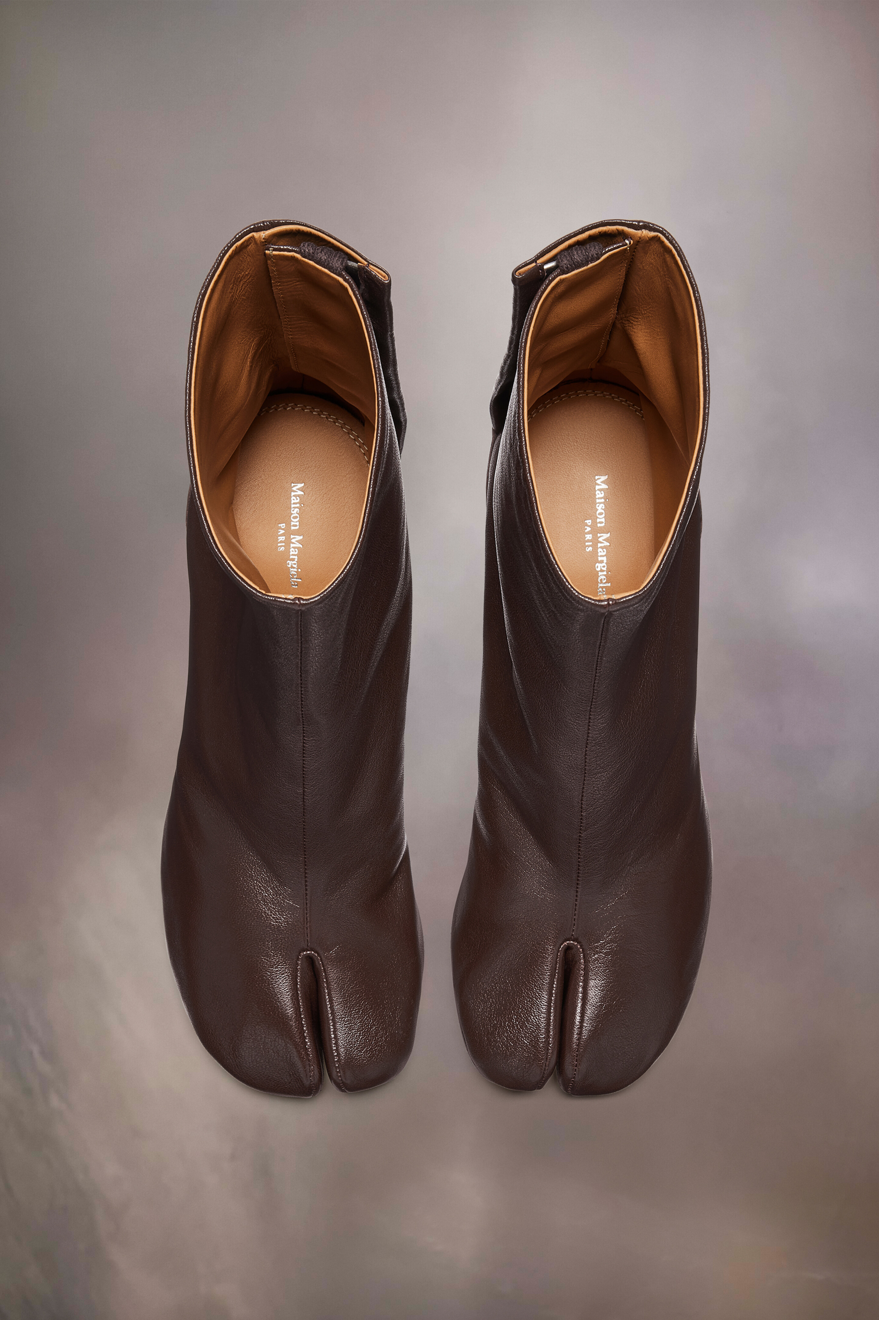 Bottines Tabi en cuir nappa souple | Femme Marron