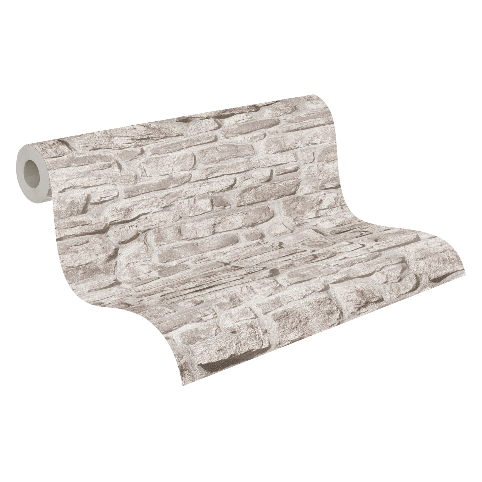 A.S. Creation Vliestapete BRICKS & STONES - greige-grau - Steinoptik - 10 Meter