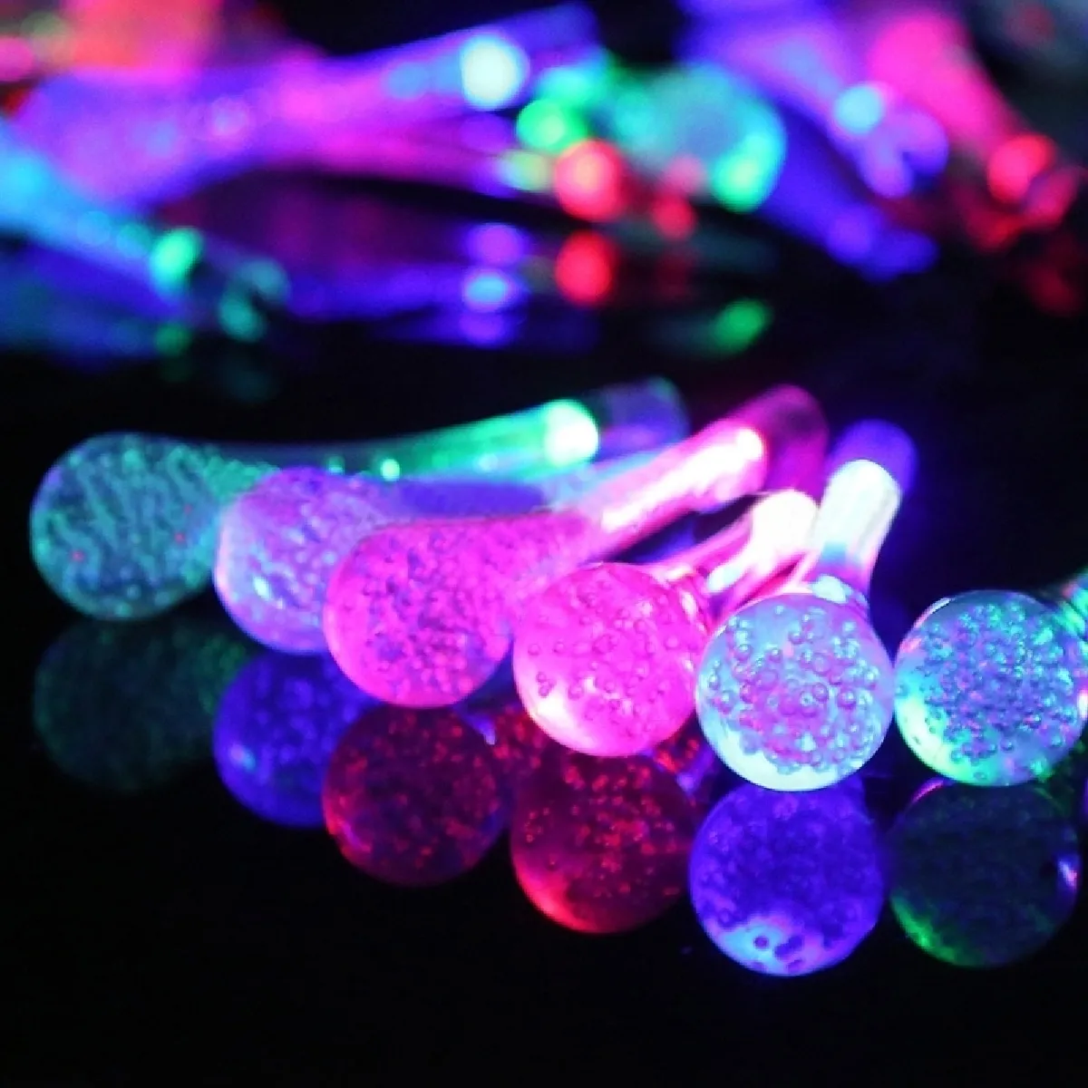 Wewoo Guirlande solaire Waterdrop 5m - Colorée