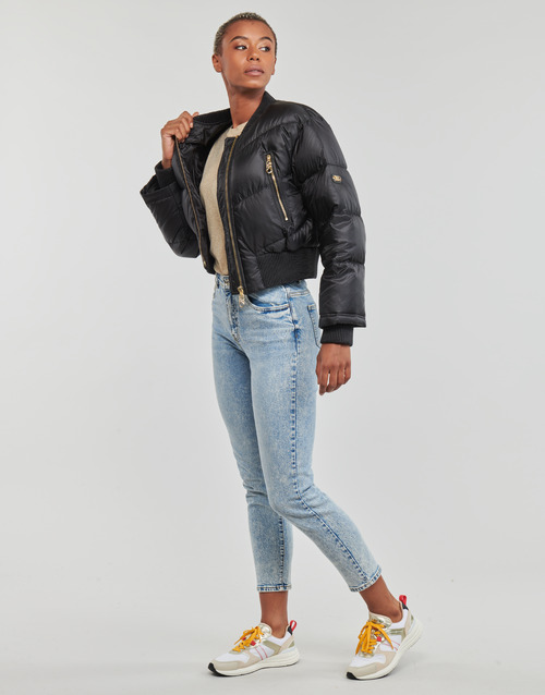 MICHAEL Michael Kors - CHEVRON QUILTED BOMBER Negro