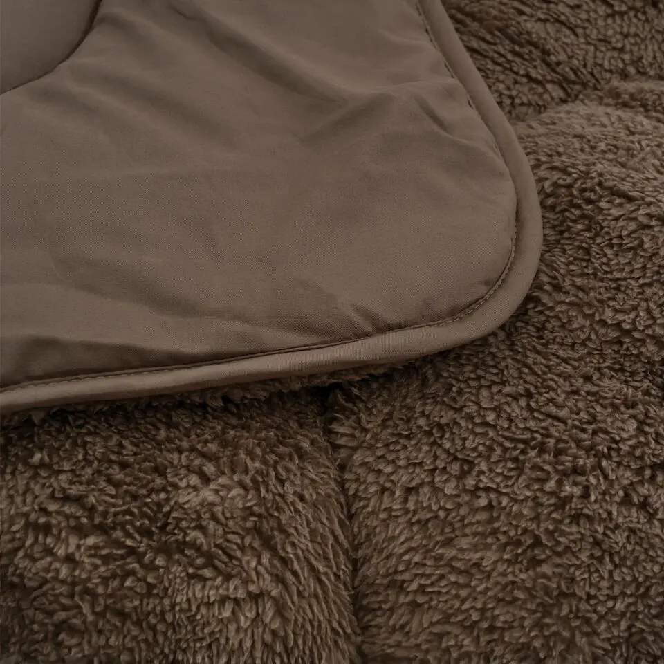 Dekbed zonder Overtrek Lazy Teddy 200x200 – Superzacht & Wasbaar – Bruin