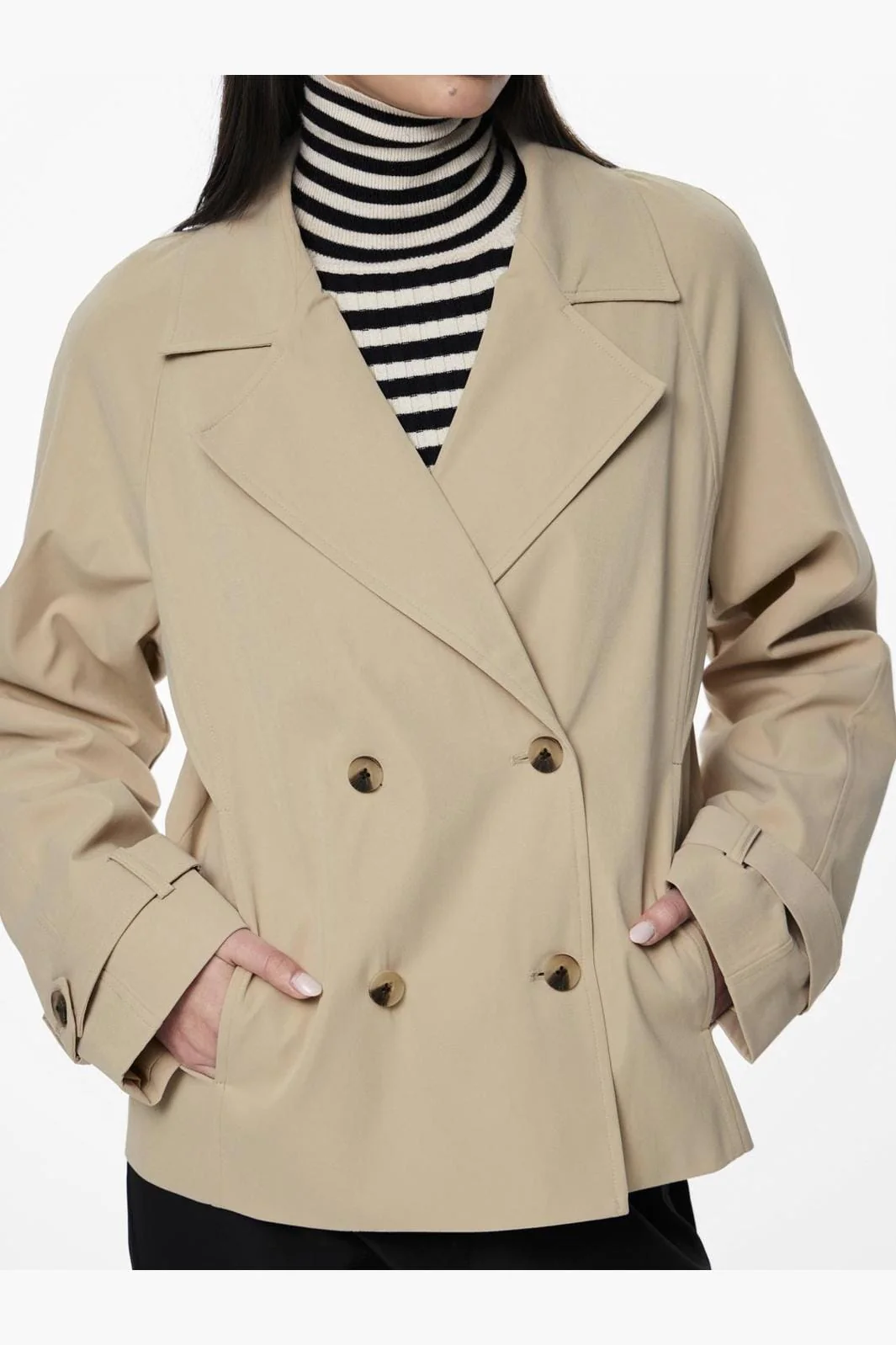 Pieces Pcbille Short Trenchcoat
