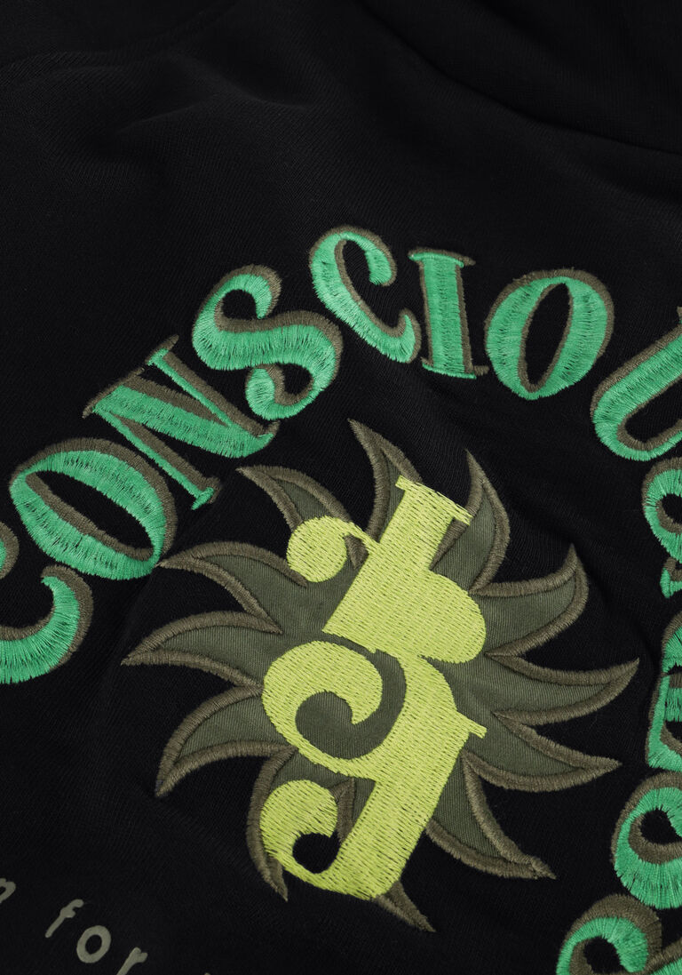 INDIAN BLUE JEANS zwarte indian blue jeans sweater organic hoodie consciousness