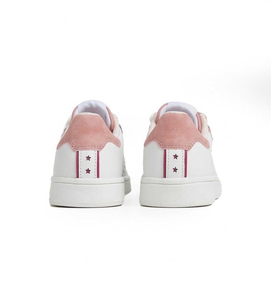 Tênis Pepe Jeans Player Star G de couro, branco