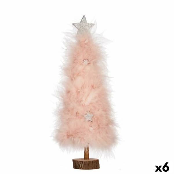 Juletre Krist+ 21XD023 Rosa Tre Plast 9 x 34 x 9 cm (6 enheter)