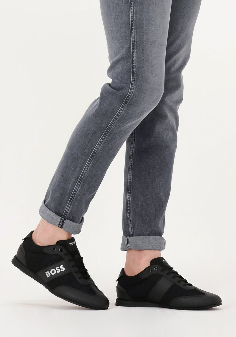 BOSS zwarte boss lage sneakers rusham lowp