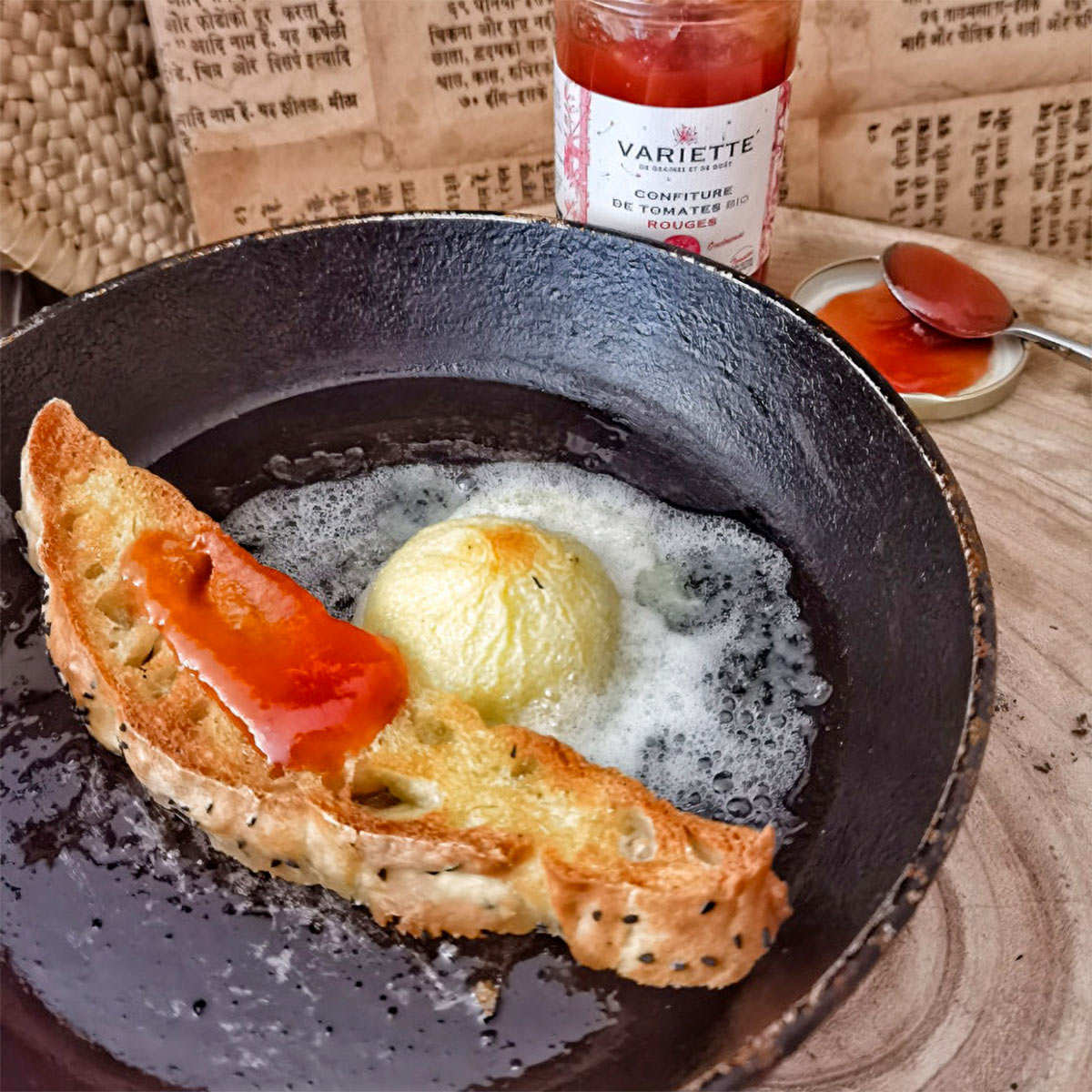 Confiture de tomates bio rouges de variétés anciennes