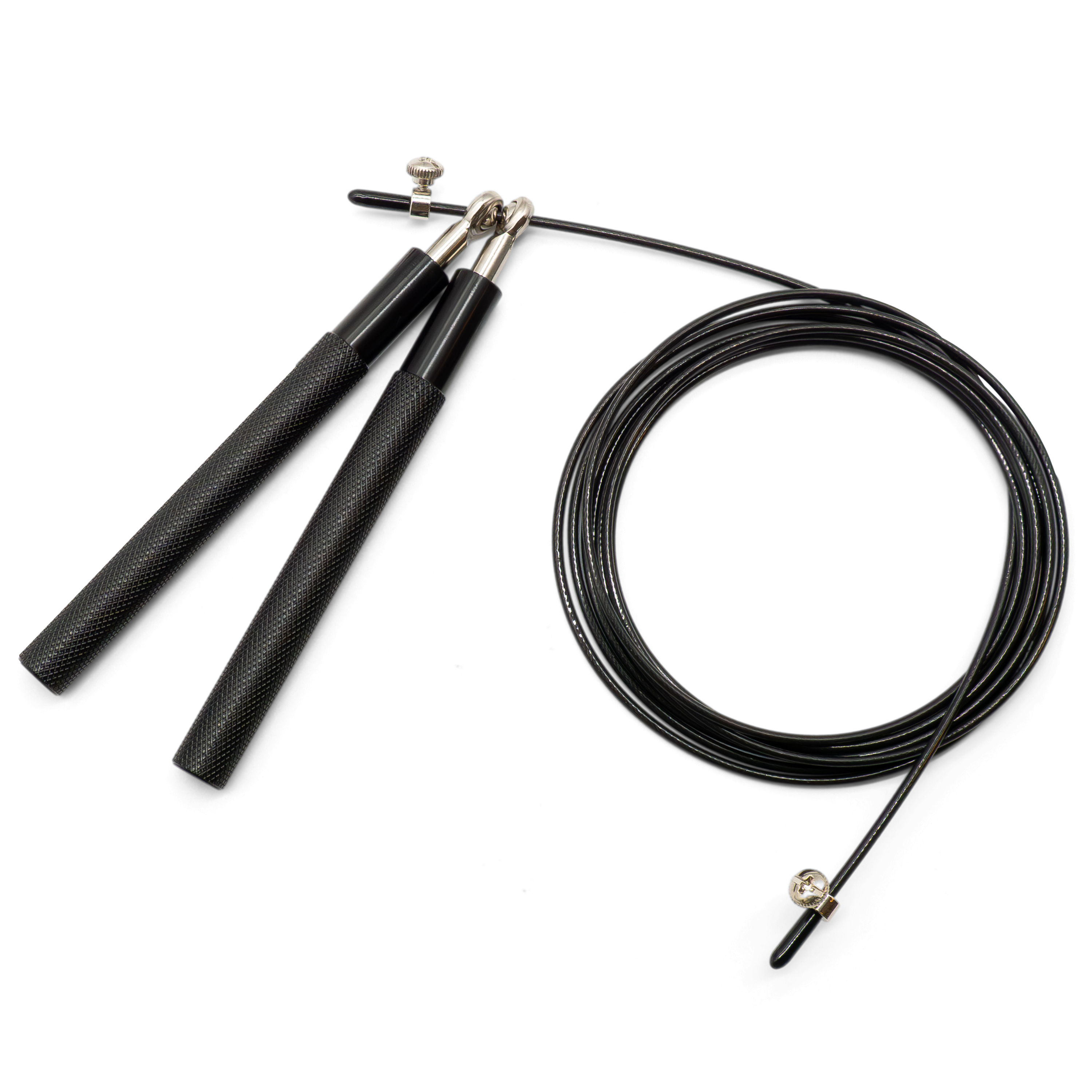 (3m) Robustes Springseil Speed Rope Home Workout Fitness Training / HIIT / Crossfit - Schwarz