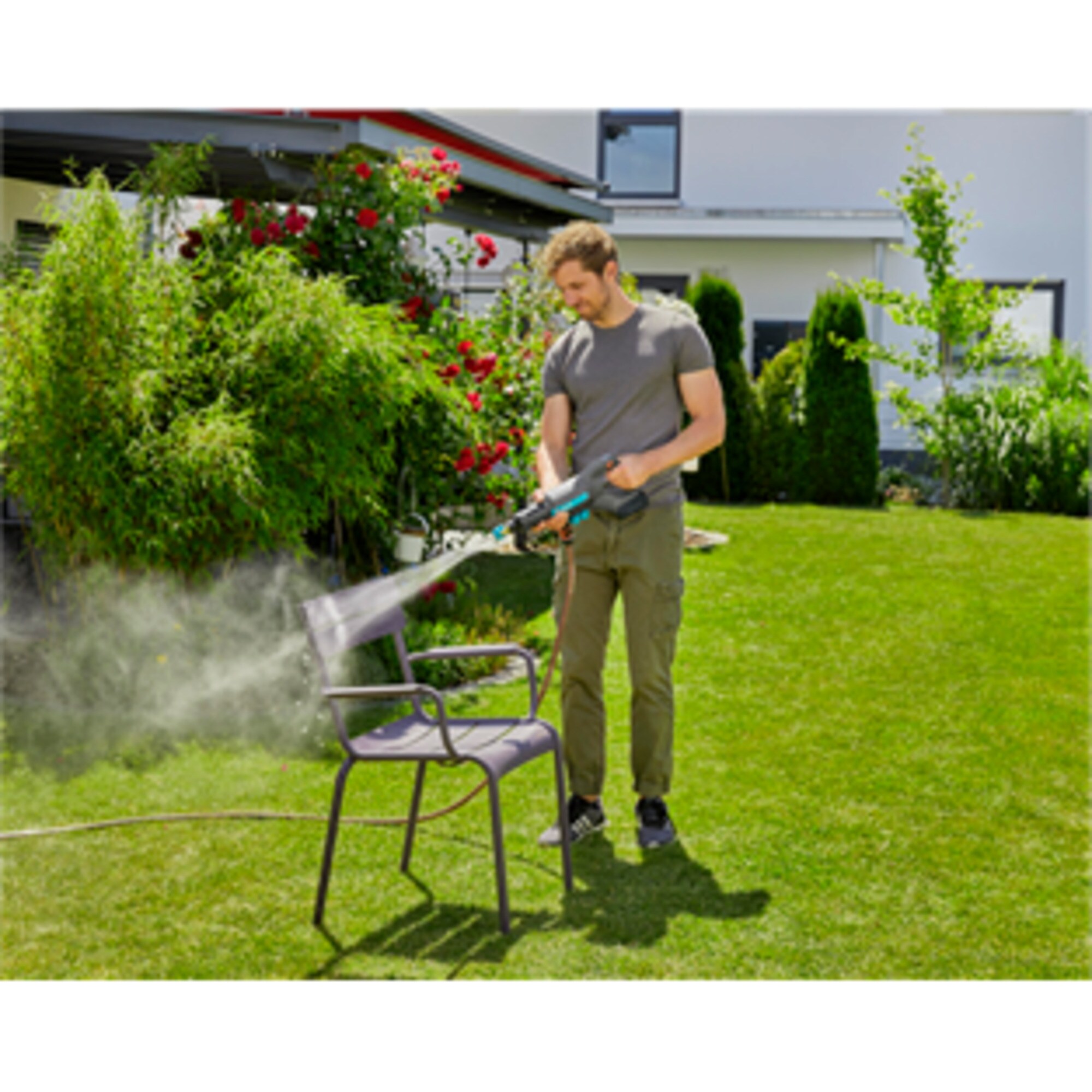 GARDENA Druckreiniger Akku-Mitteldruckreiniger AquaClean 24/18V P4A solo