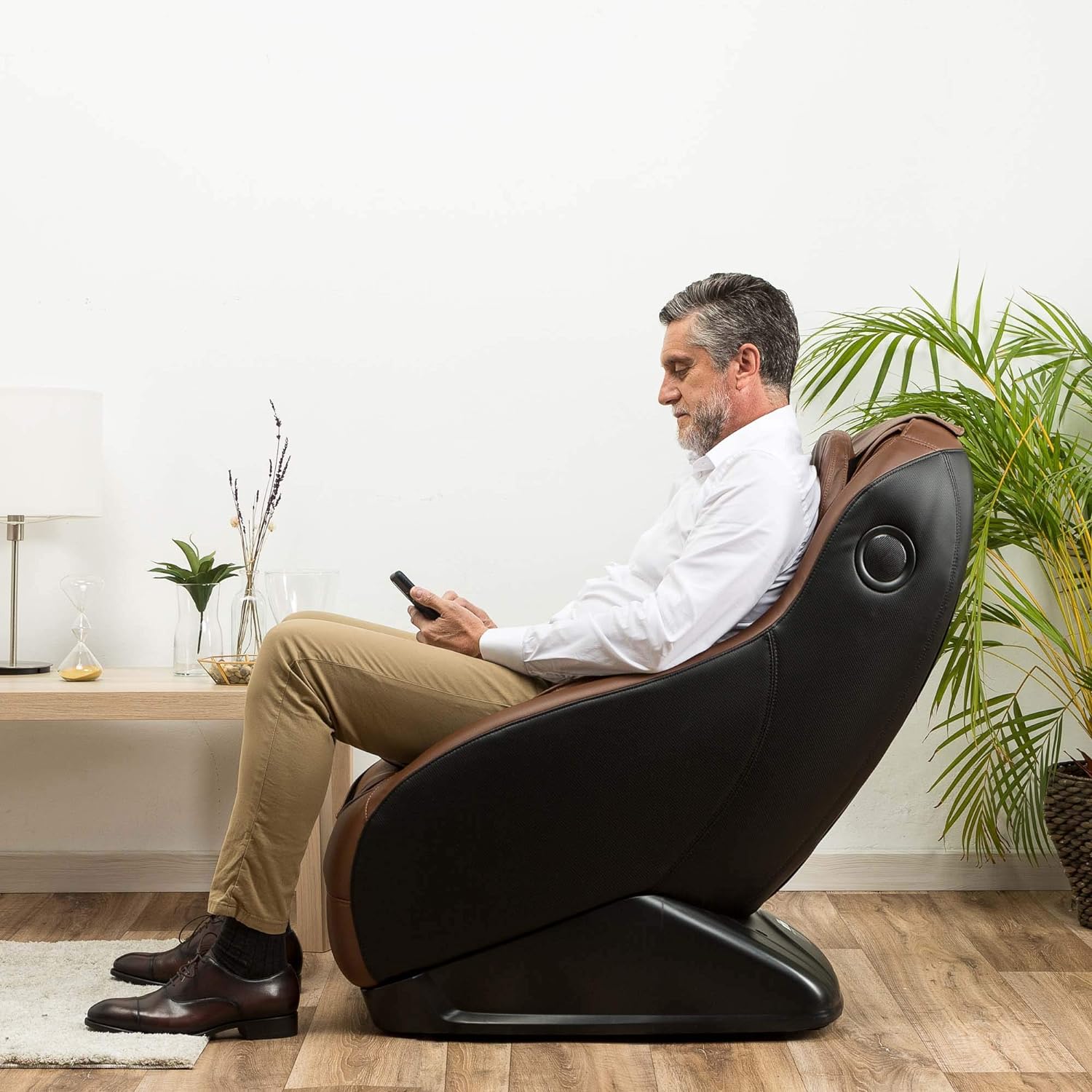 GLOBAL RELAX | Guru&reg; | Sill&oacute;n de Masaje y Relax Rojo | 3 Modos de Masaje | Funci&oacute;n Presoter&aacute;pia con Aire | Sonido Envolvente 2D | Sillon masajeador con Sistema Bluetooth y USB