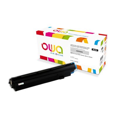 Cartouche laser compatible OKI 43979202 - noir - Owa K15925OW