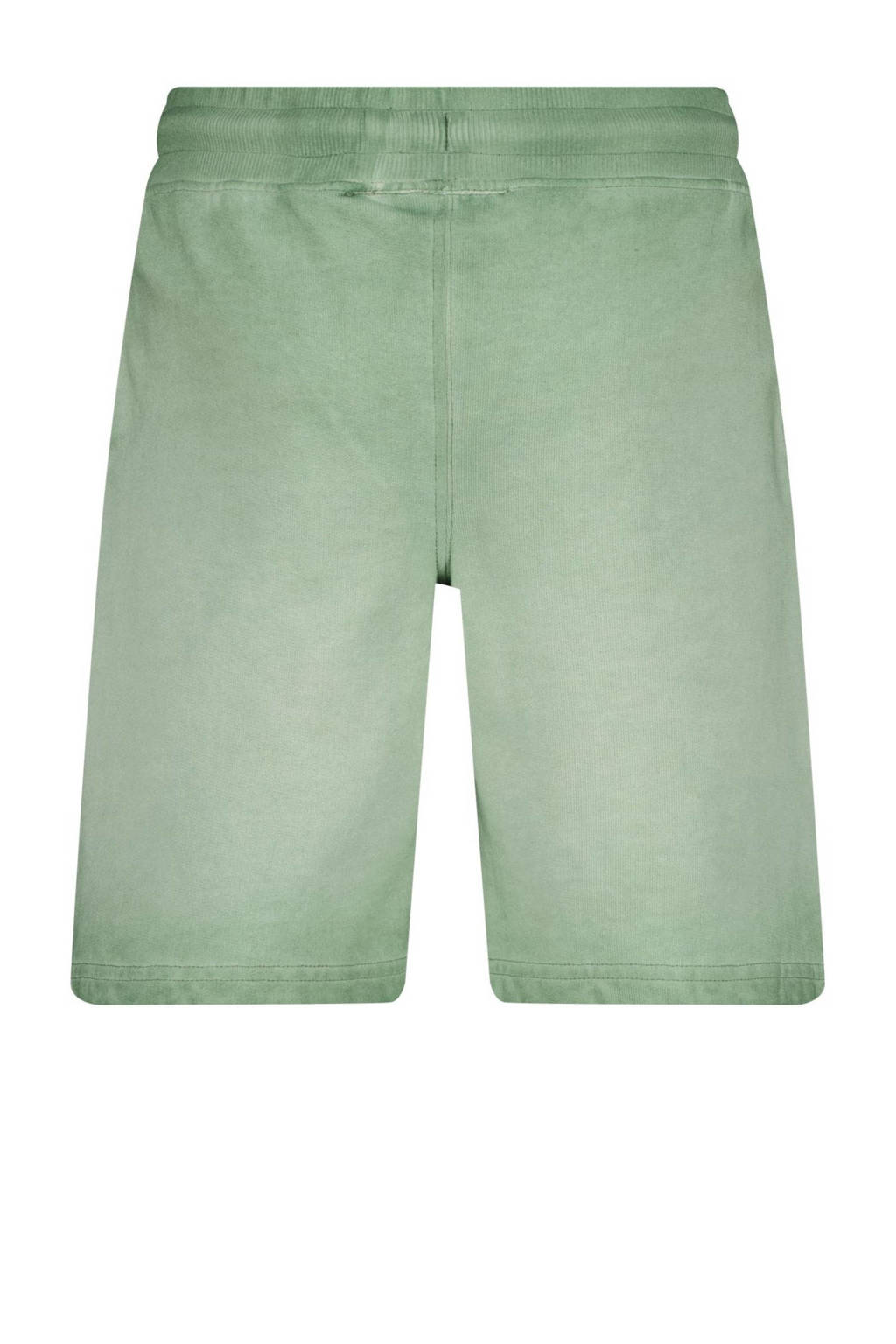 Vingino sweatshort Rados met printopdruk olijfgroen/oranje