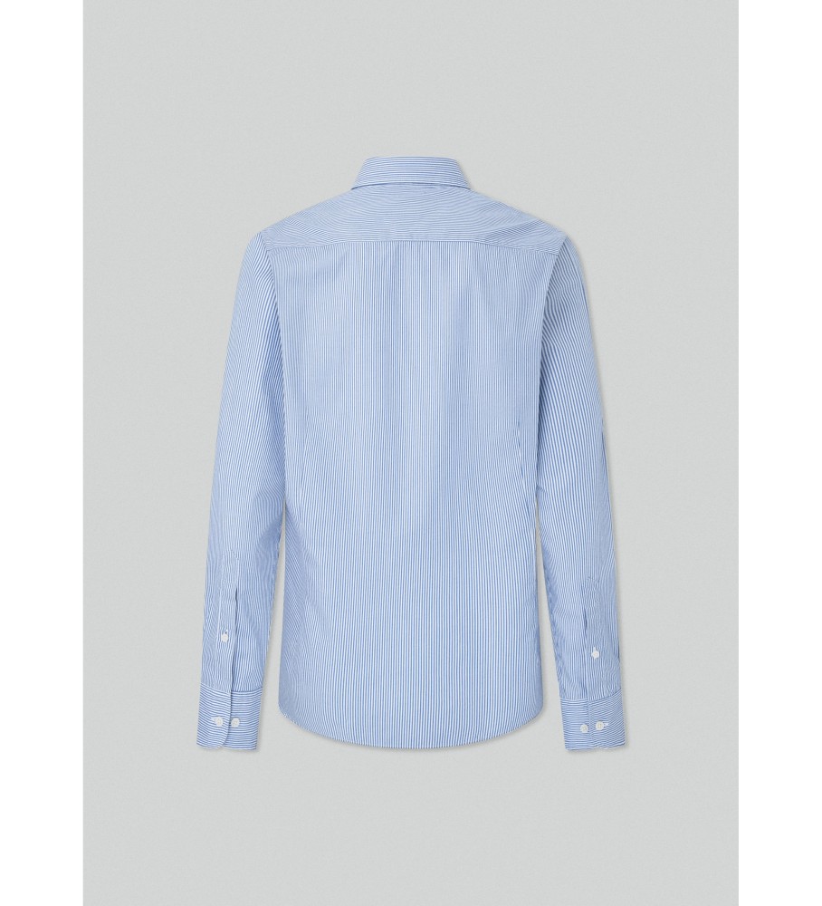 Camisa Hackett Fine Bengal azul