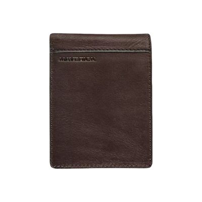Maverick brown - portefeuille RFID avec poche de monnaie - vertical - marron