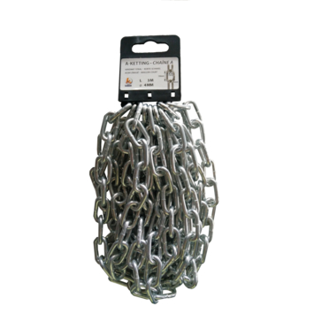 Ketting A-40 verzinkt 3 m