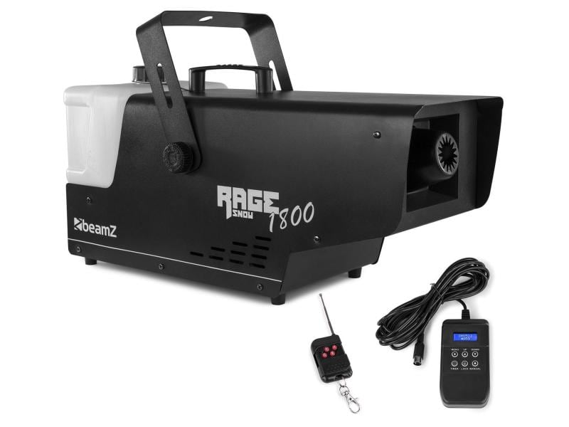 BeamZ Schneemaschine Rage 1800SNOW Leistungsstarke Schneemaschine