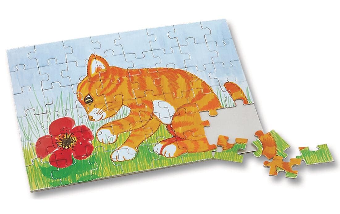 Papp-Puzzle A4 1 StückBlanko Puzzle