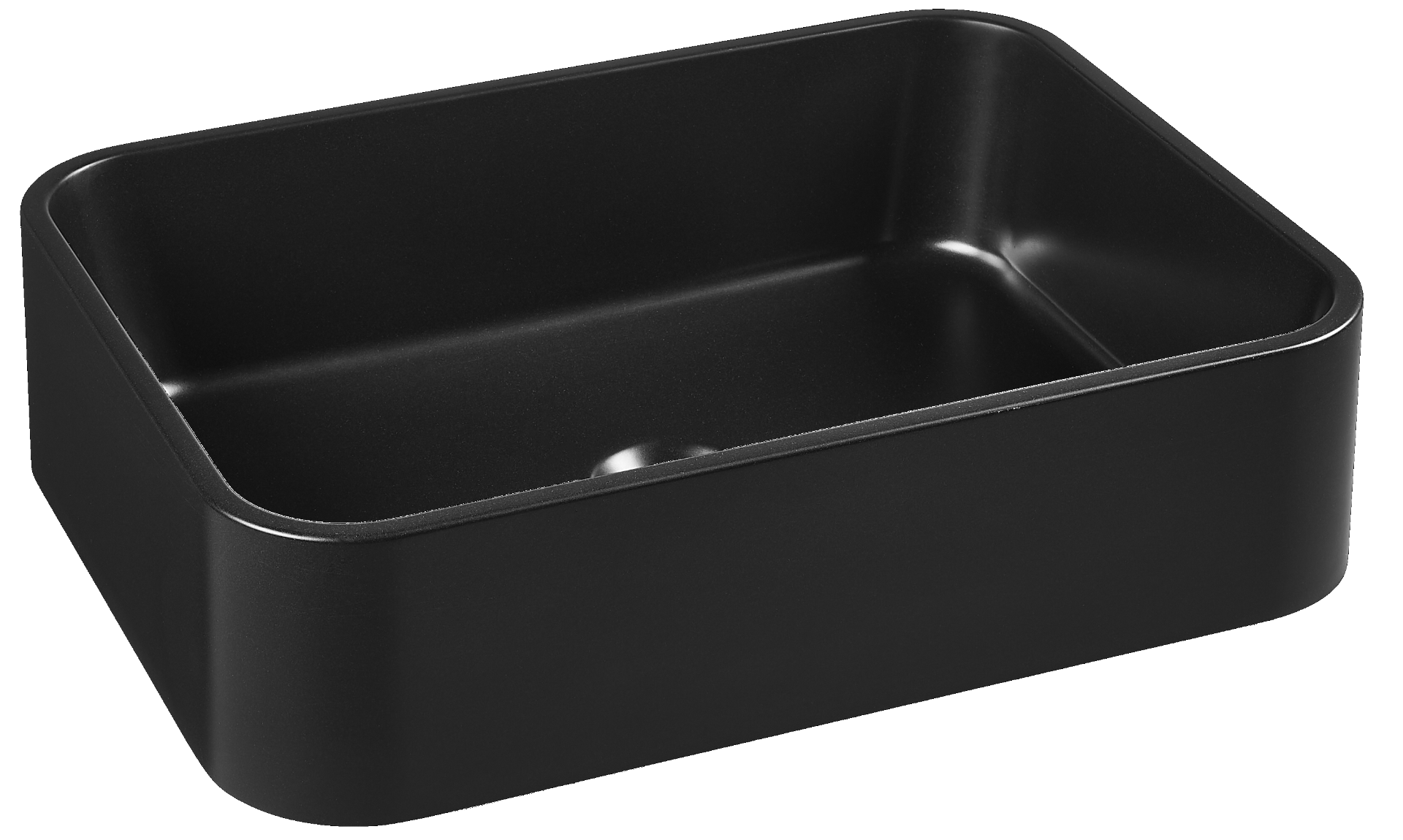 Kerra Cres E wastafel 50x37x12.5cm zwart