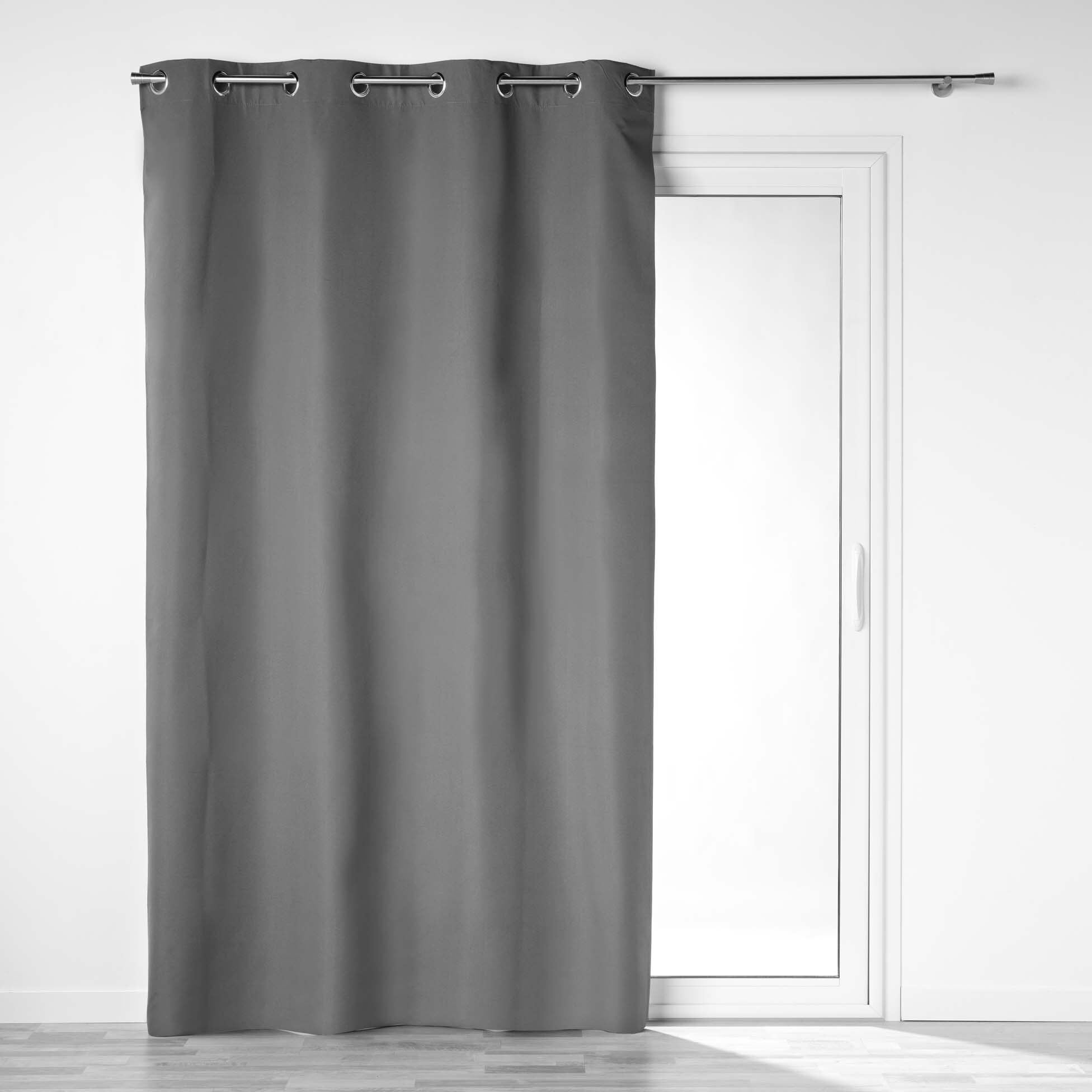 Vorhang 140x260cm grau