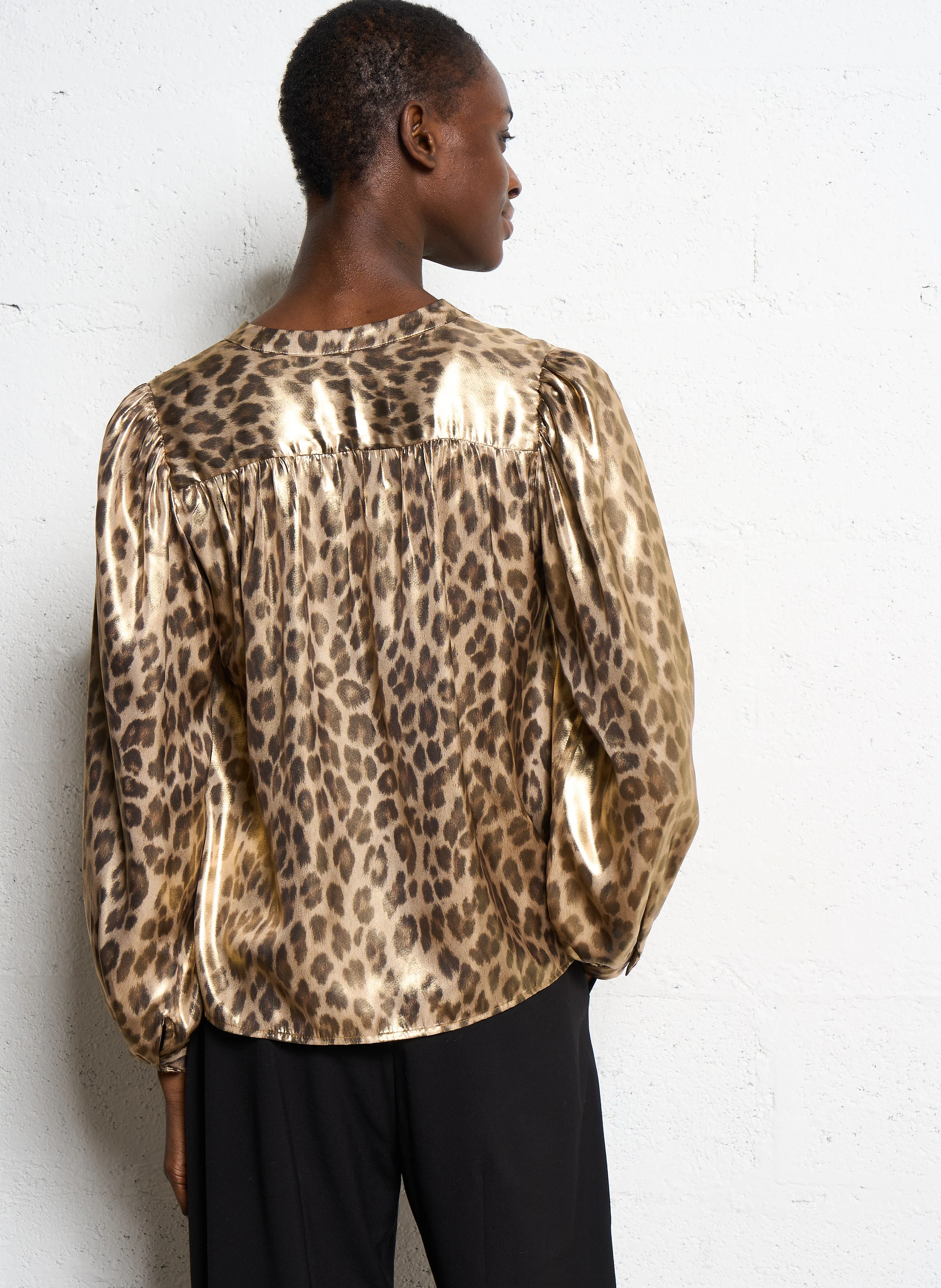 CYRIL - Chemise droite col mao| Multicolore