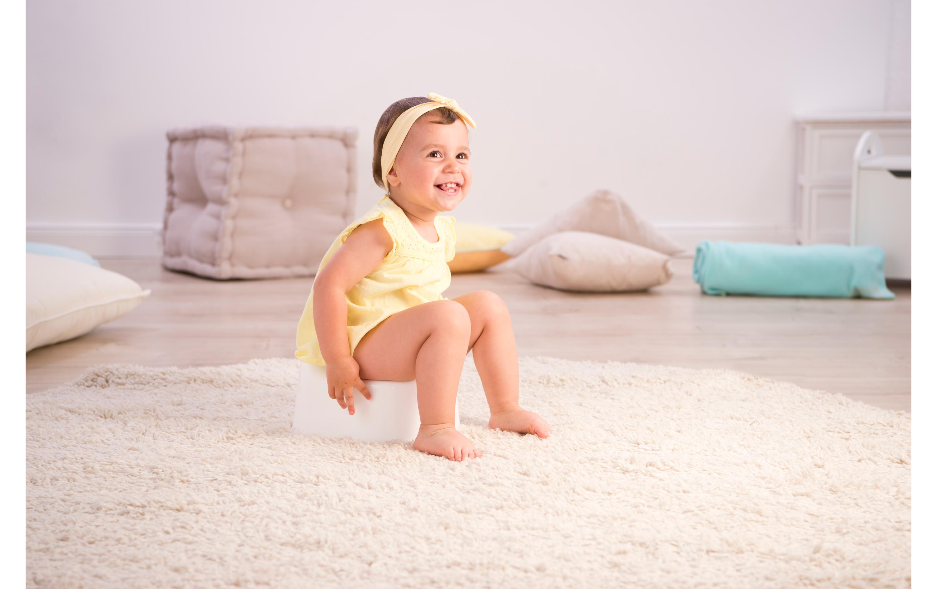 Töpfchen Bella Bambina WeissKindertöpfchen mit Spritzschutz