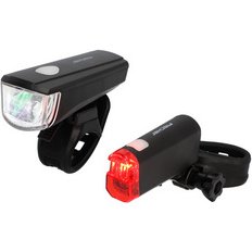 Kit d'éclairage LED pour vélo, à piles, 20 lux