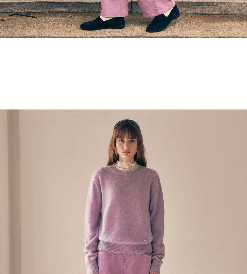 rolarola - Wijde corduroy broek (lavendel)