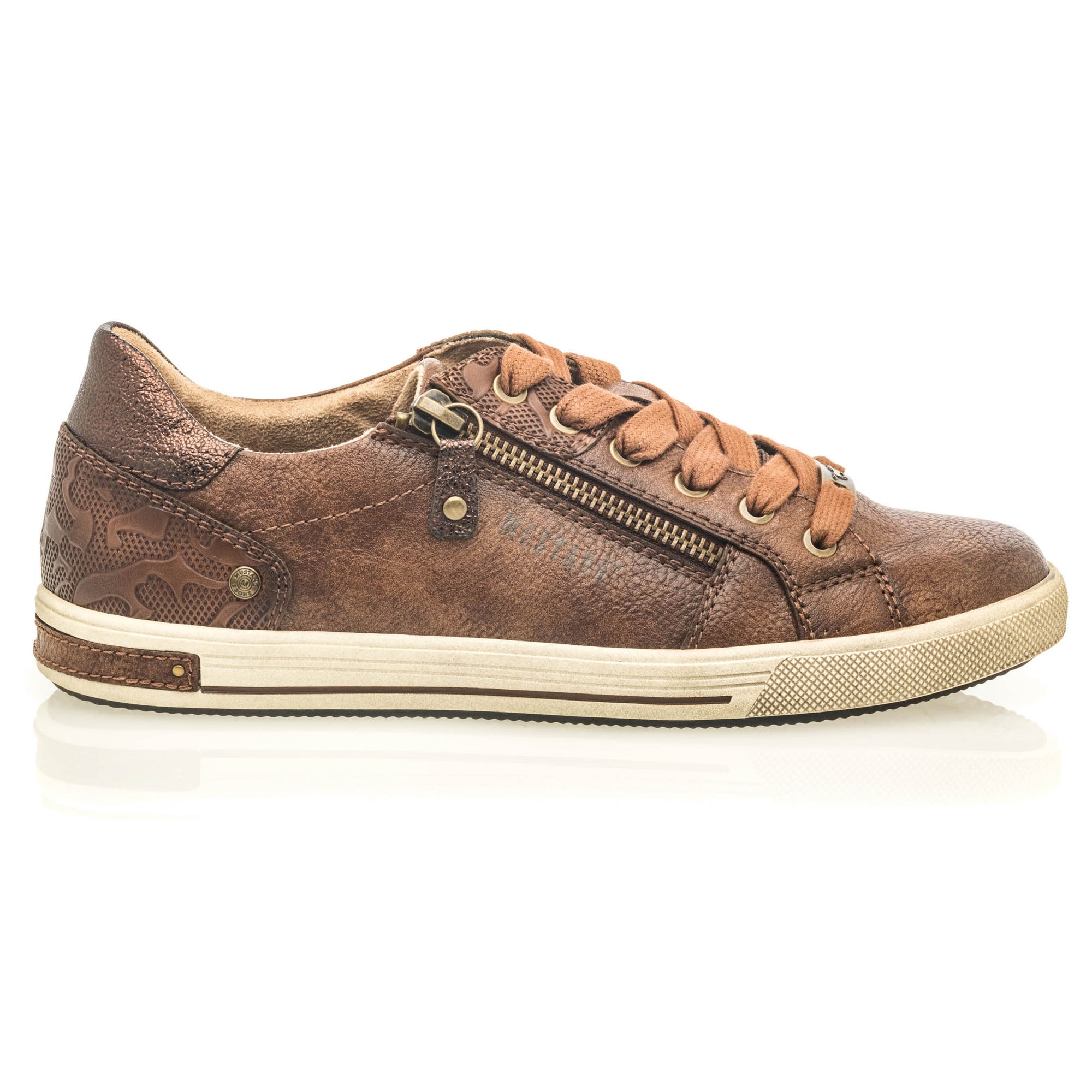 Baskets basses Femme cognac