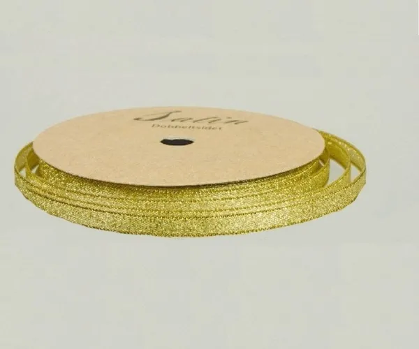 Metallicbånd 9mm 10m guld