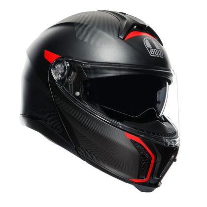 Casque AGV TOURMODULAR - FREQUENCY - Gris / Rouge