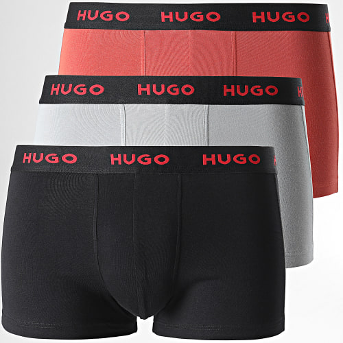 Lot De 3 Boxers 50469766 Noir Rouge Gris