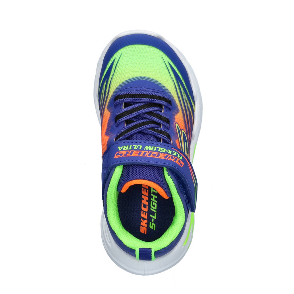 Skechers S Lights Flex-Glow Ultrachunky sneakers met lichtjes blauw