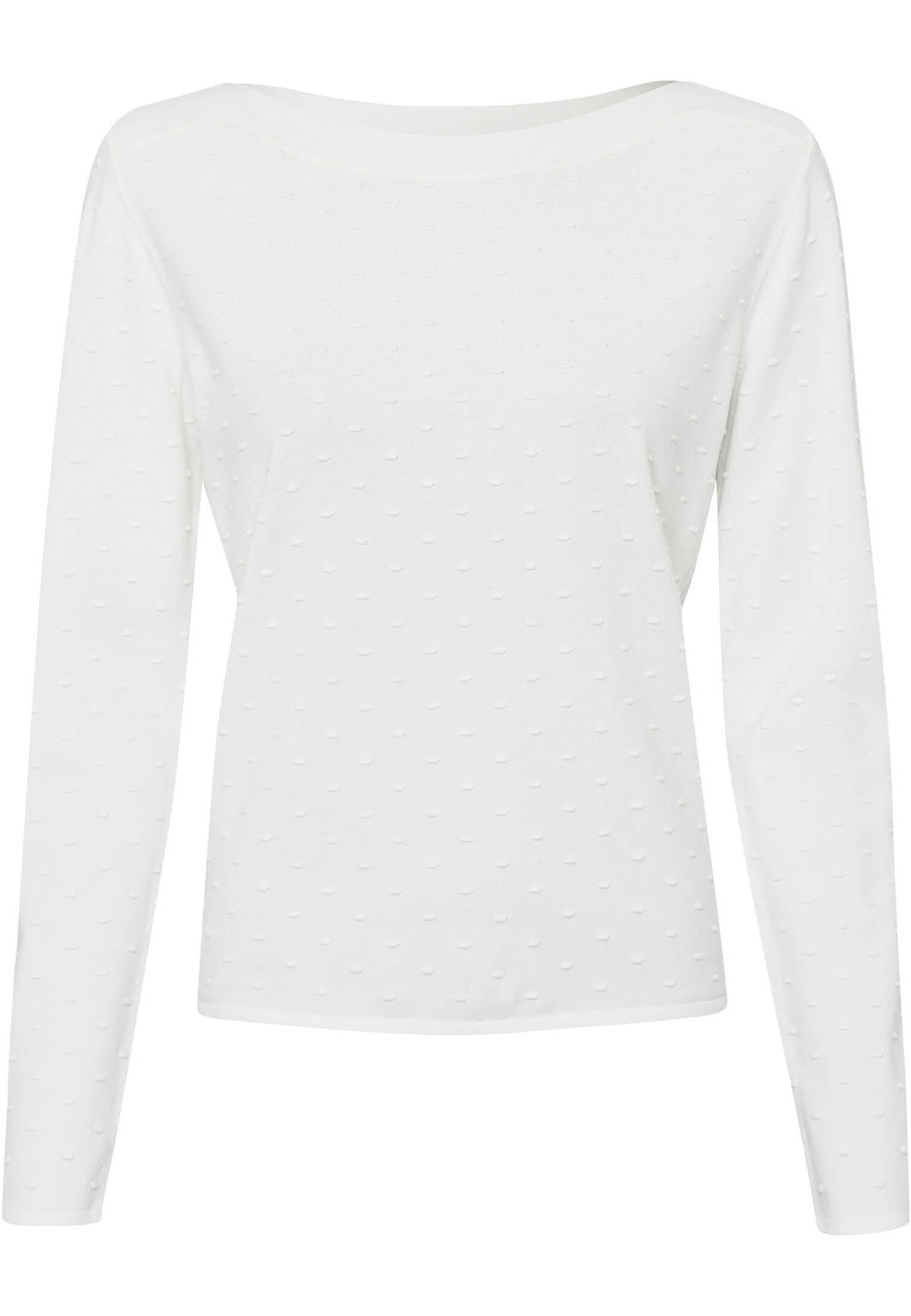 zero| Damen Pullover mit Punktstickerei