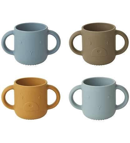 Liewood Becher - Silikon - 4er-Pack - Gen - Blue Multi Mix