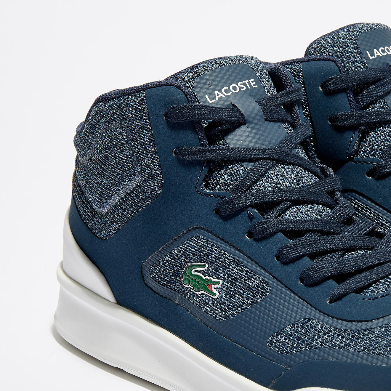 Lacoste Baskets Explorateur Spt Mid 317 2 bleu marine/blanc