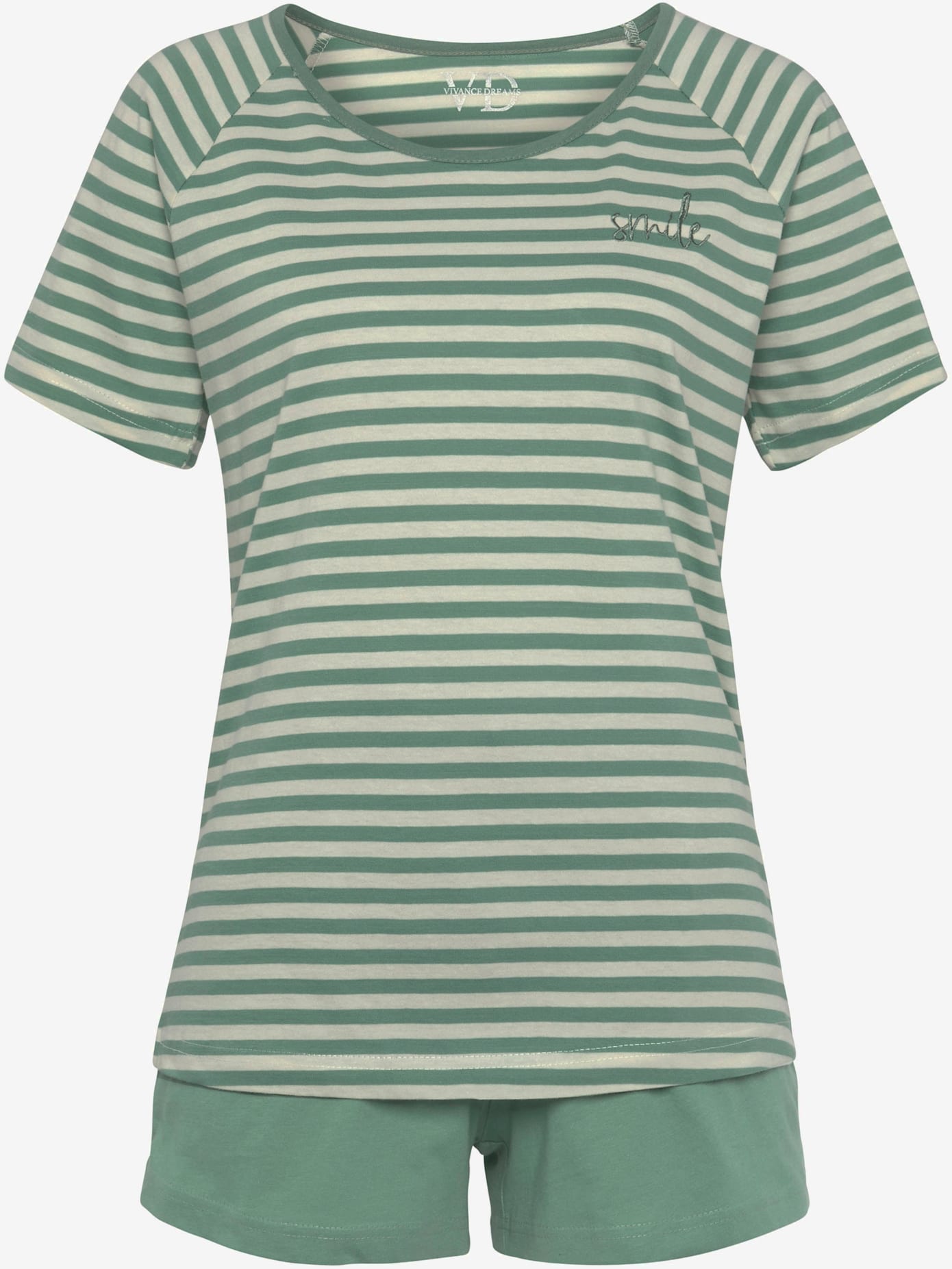 Ensemble pyjama court avec broderie