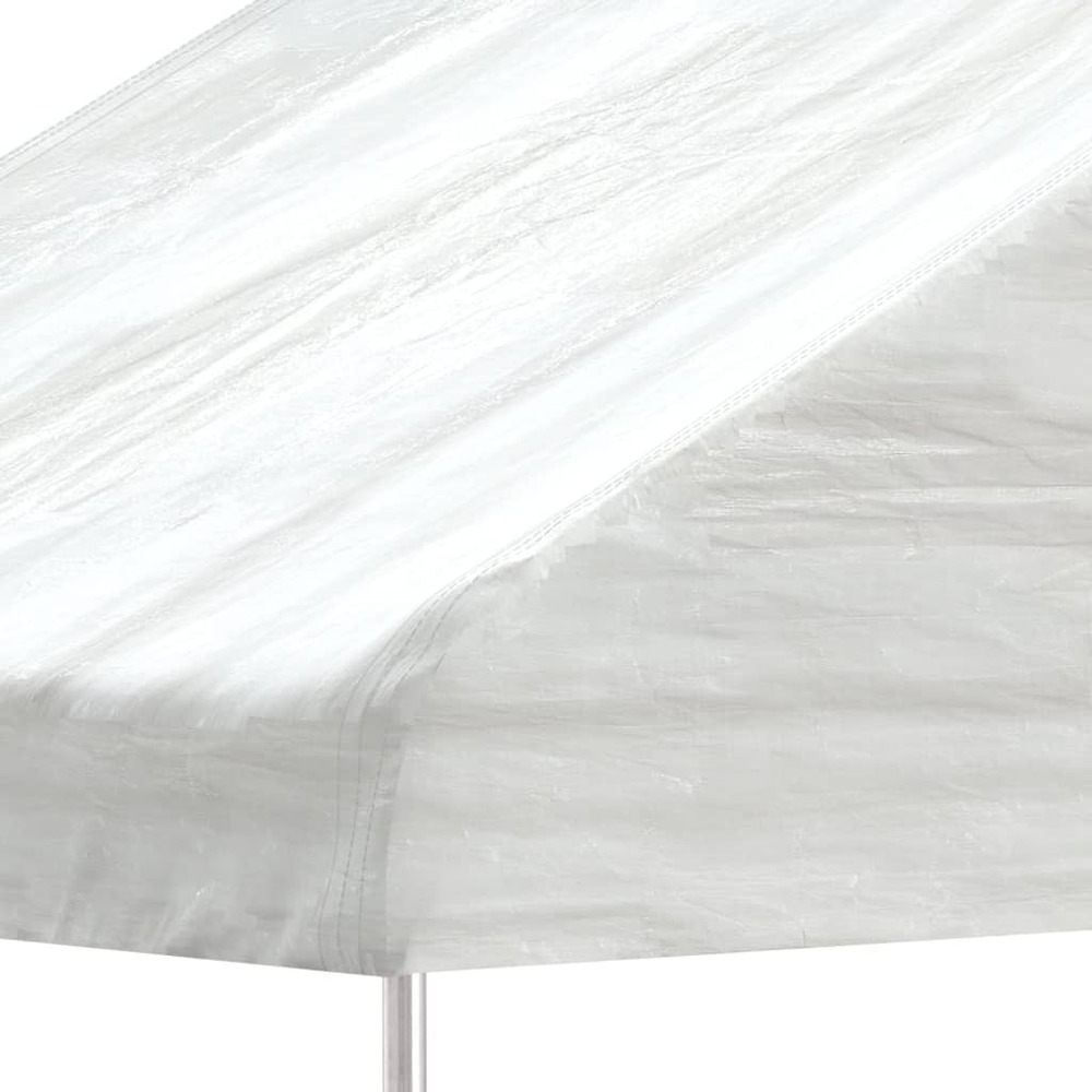 Belvédère avec toit blanc 20,07x5,88x3,75 m polyéthylène