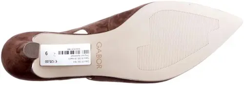 Gabor 81.590.18 maat 8.5 Sling back donkerbruin Calandschoen