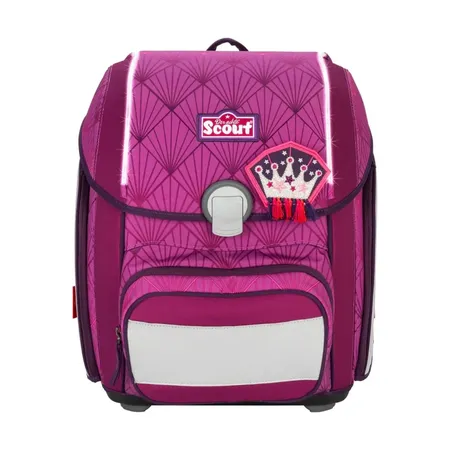 Scout Schulranzen-Set Genius Exklusiv Safety Light Diamond Princess, 5-teilig