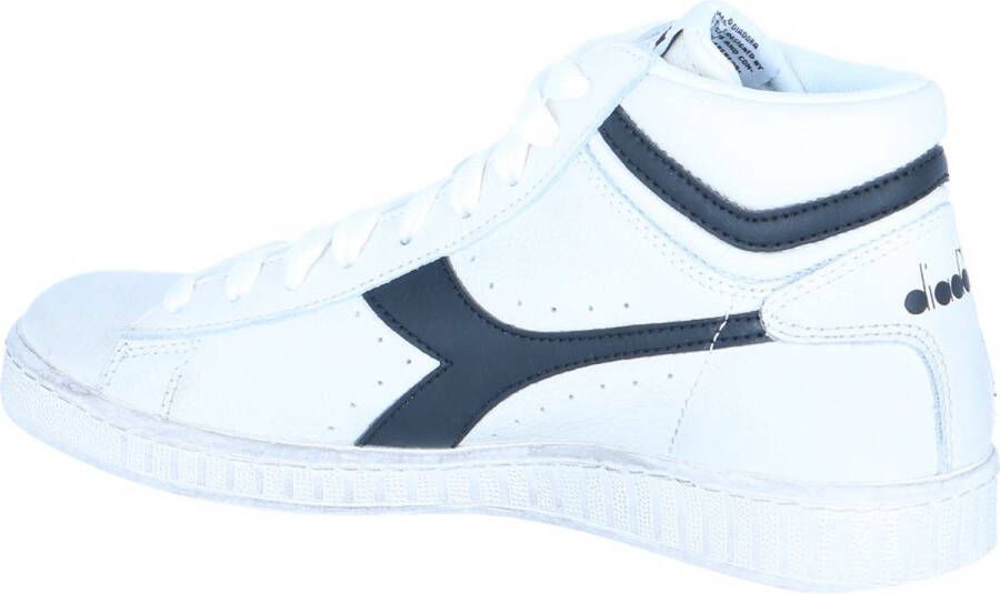 Retro Sneaker Game High Waxed Hoge sneakers Leren Sneaker Groen