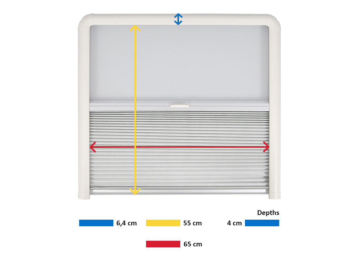 Remis Remiflair IV combirollo - 71,4 x 65 cm