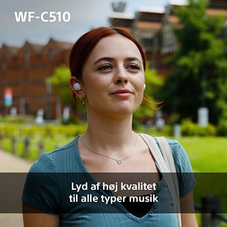 Sony WF-C510 trådløse in-ear høretelefoner - gul
