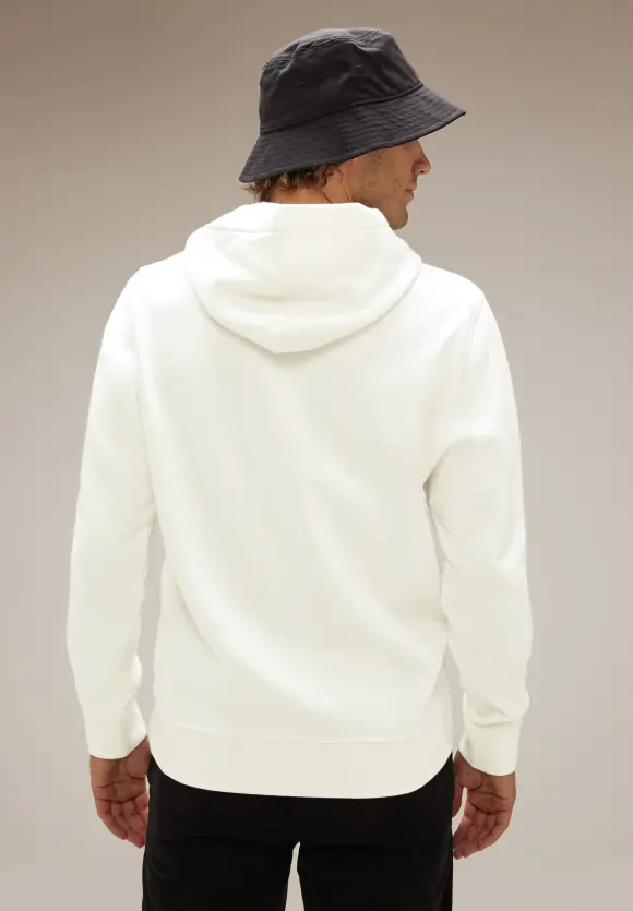 Kapuzenpullover mit Artwork - broken white