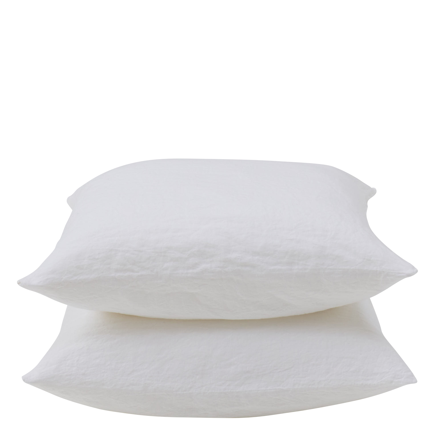 Taies d'oreiller en lin| Blanc