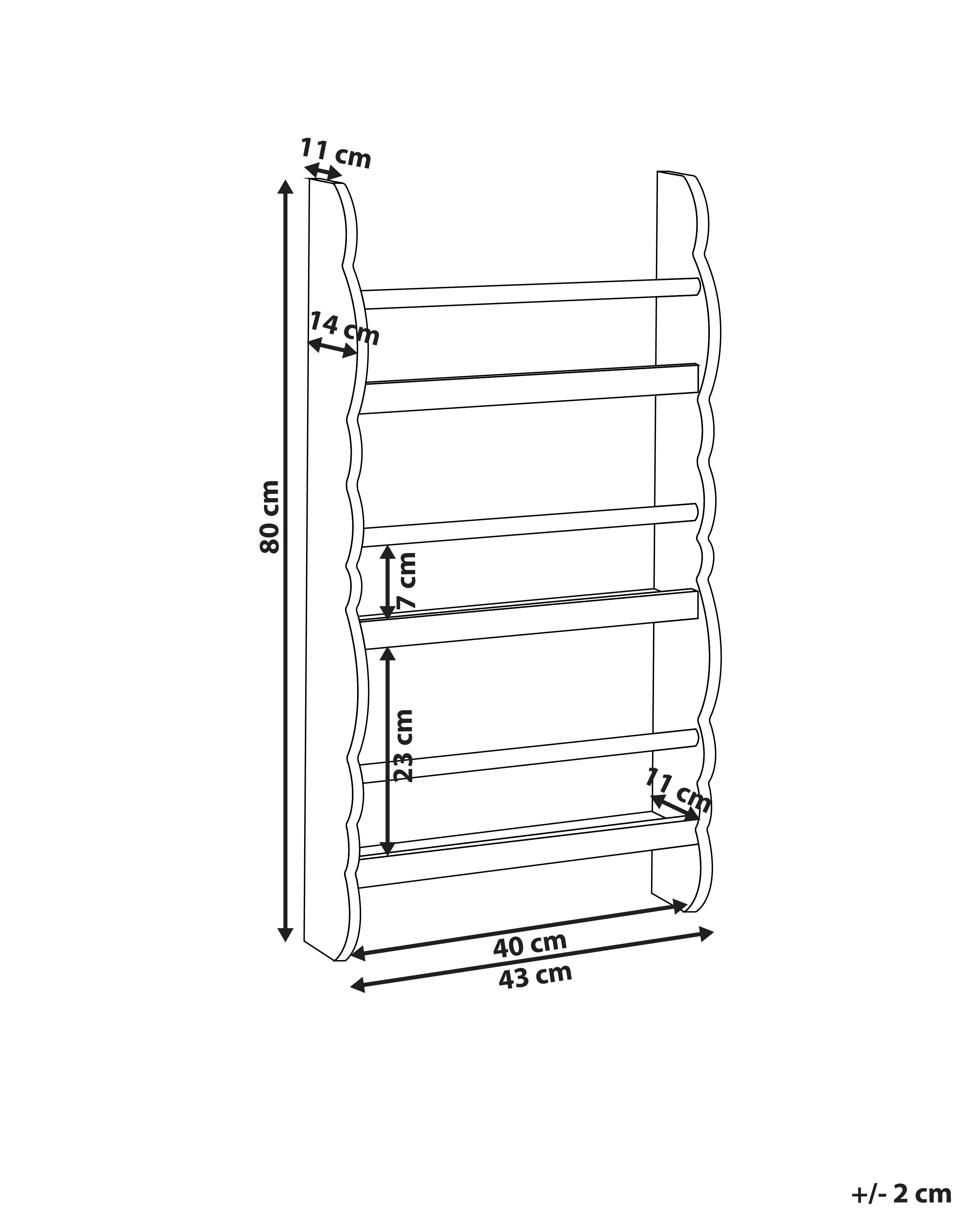 Wandplank RIGOLET 80 cm Wit