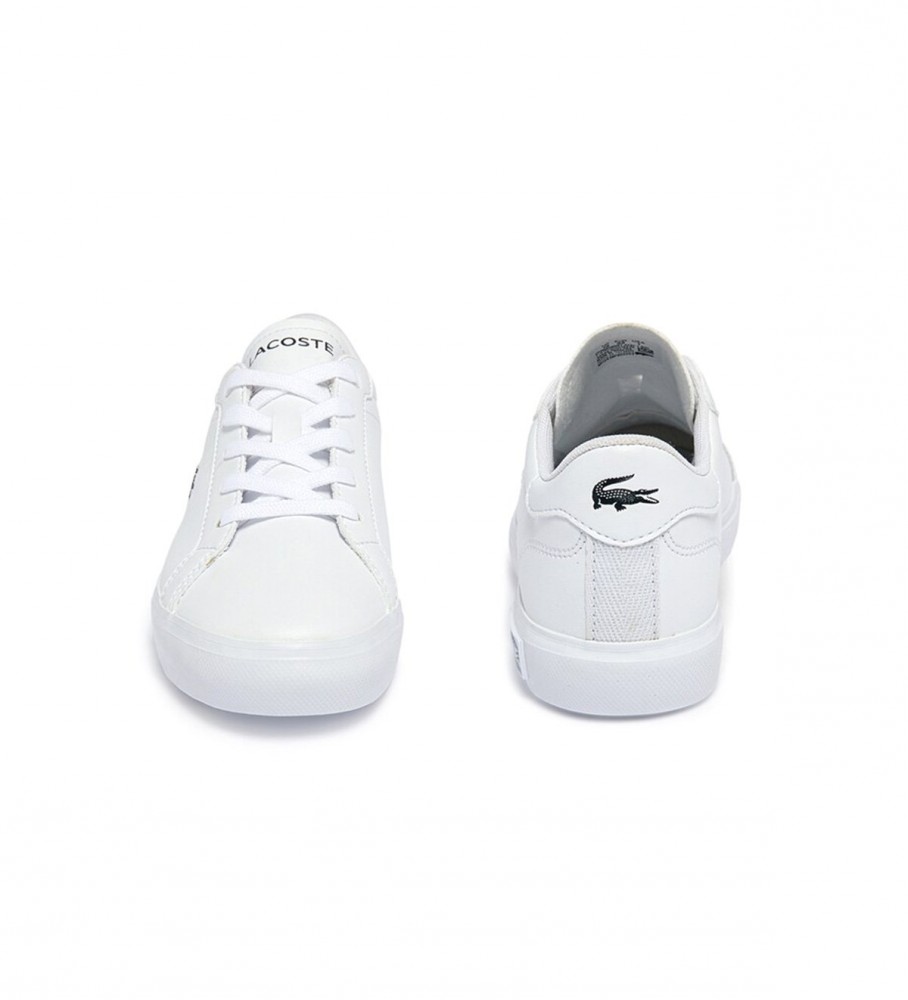 Tênis Lacoste Powercourt de couro branco