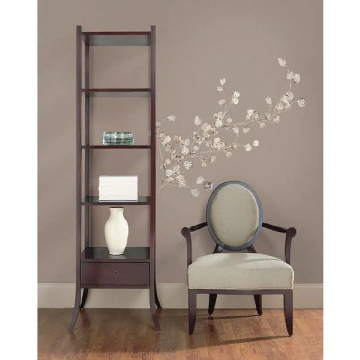 TheDecoFactory Branche Arbre Feuilles Argentées